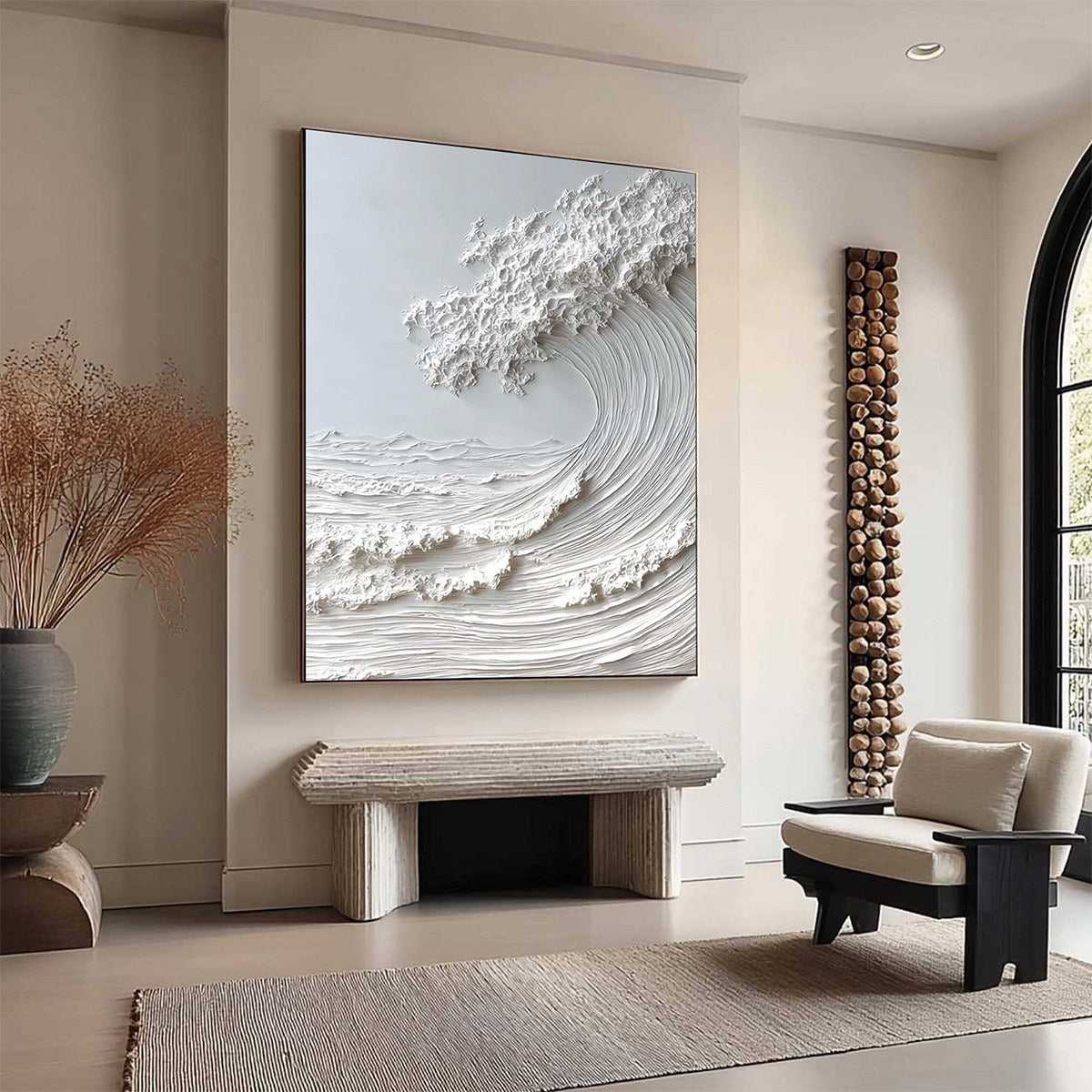 FROZEN MOMENTUM: Textured Impasto Seascape Oil Painting - Image 8