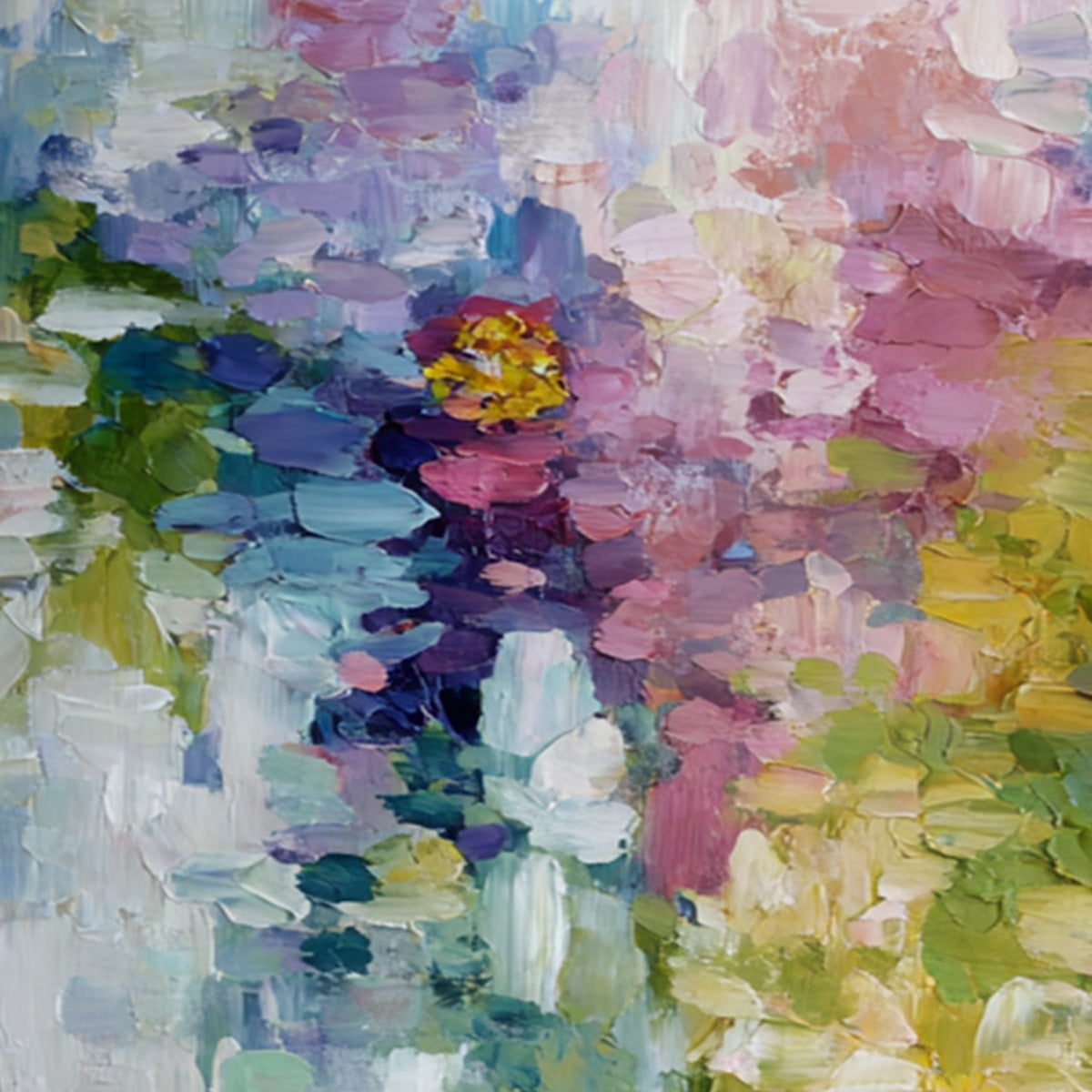 GARDEN REVERIE: Colorful Abstract Floral Impasto Painting Set - Image 3