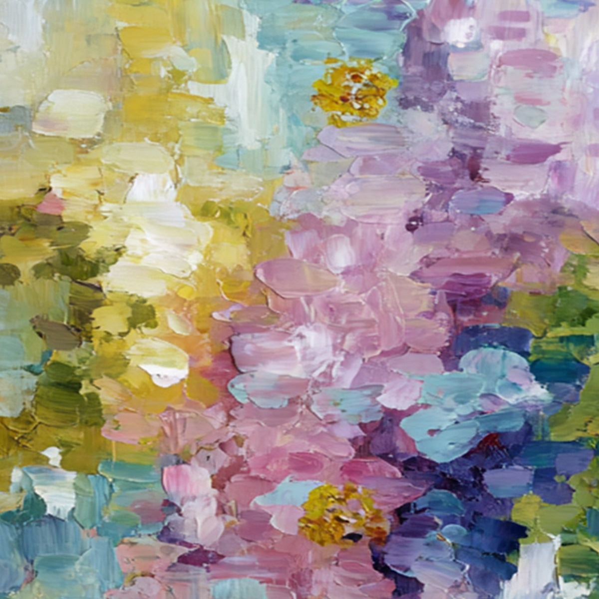 GARDEN REVERIE: Colorful Abstract Floral Impasto Painting Set - Image 5
