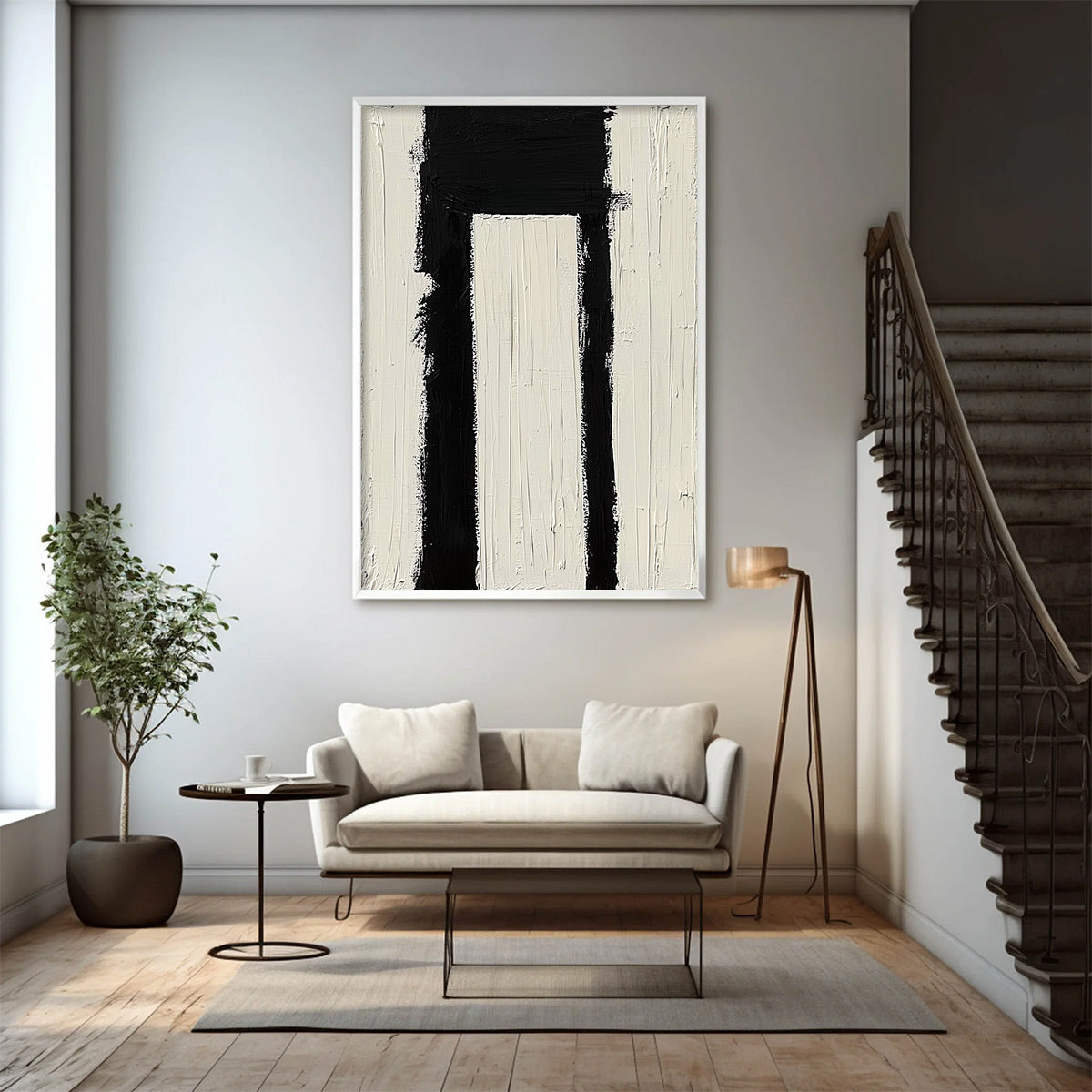 GATEWAY: Textured Minimalist Abstract Oil Painting - Image 7