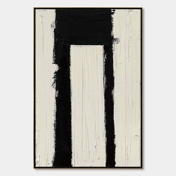 GATEWAY: Textured Minimalist Abstract Oil Painting