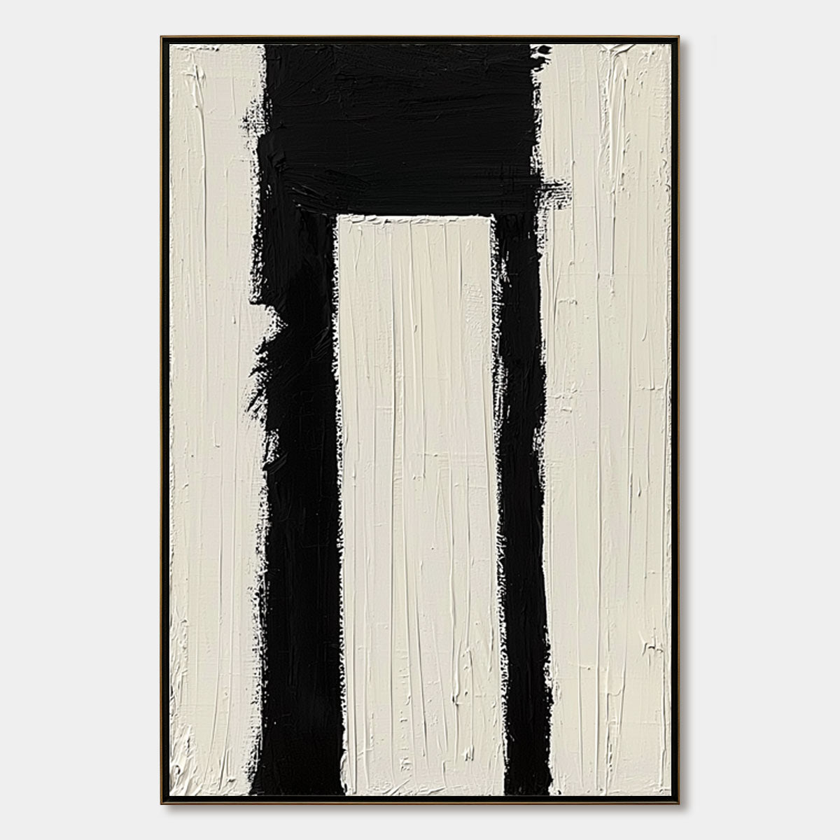 GATEWAY: Textured Minimalist Abstract Oil Painting