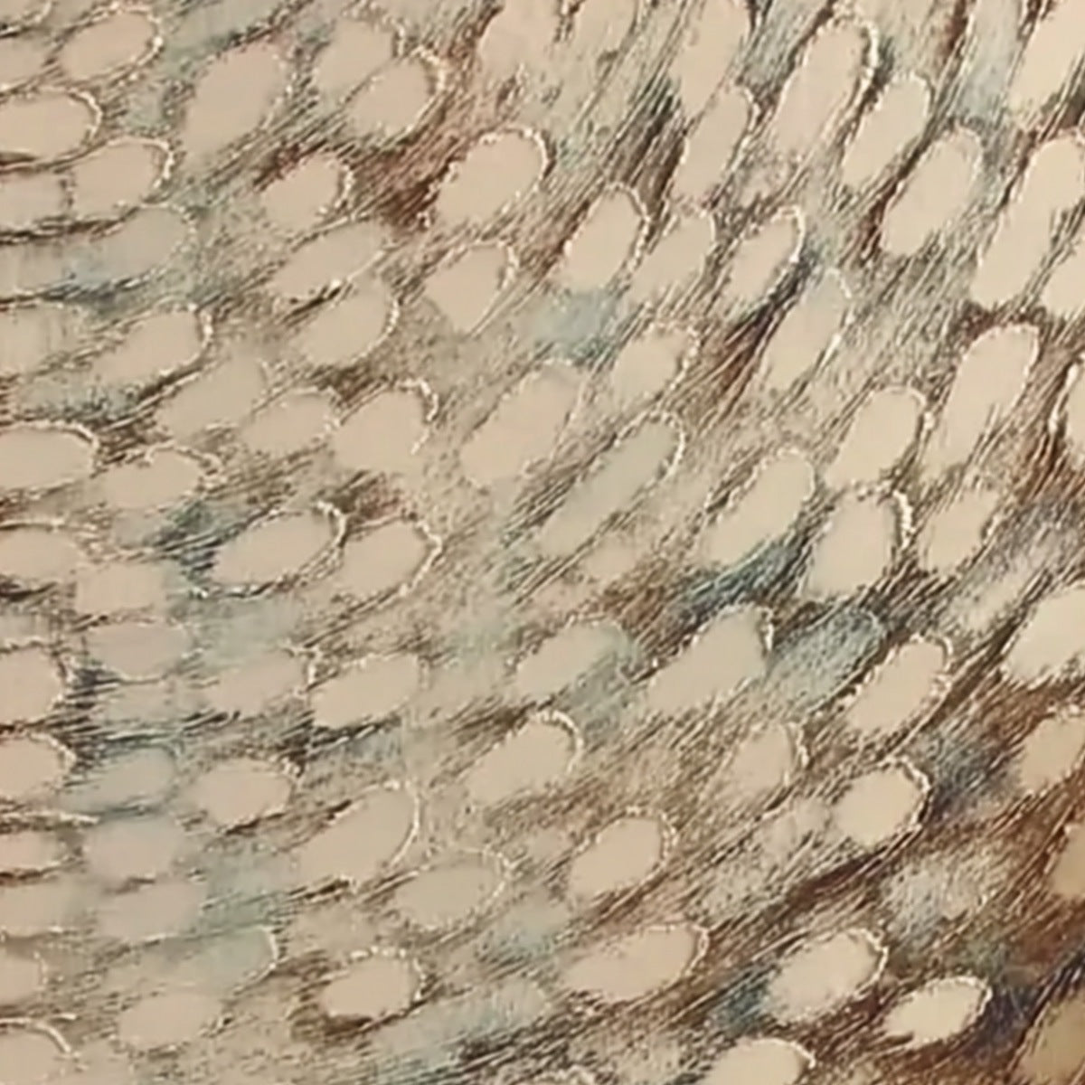 GOLDEN DRIFT: Textured Wabi Sabi Abstract Oil Painting - Image 5