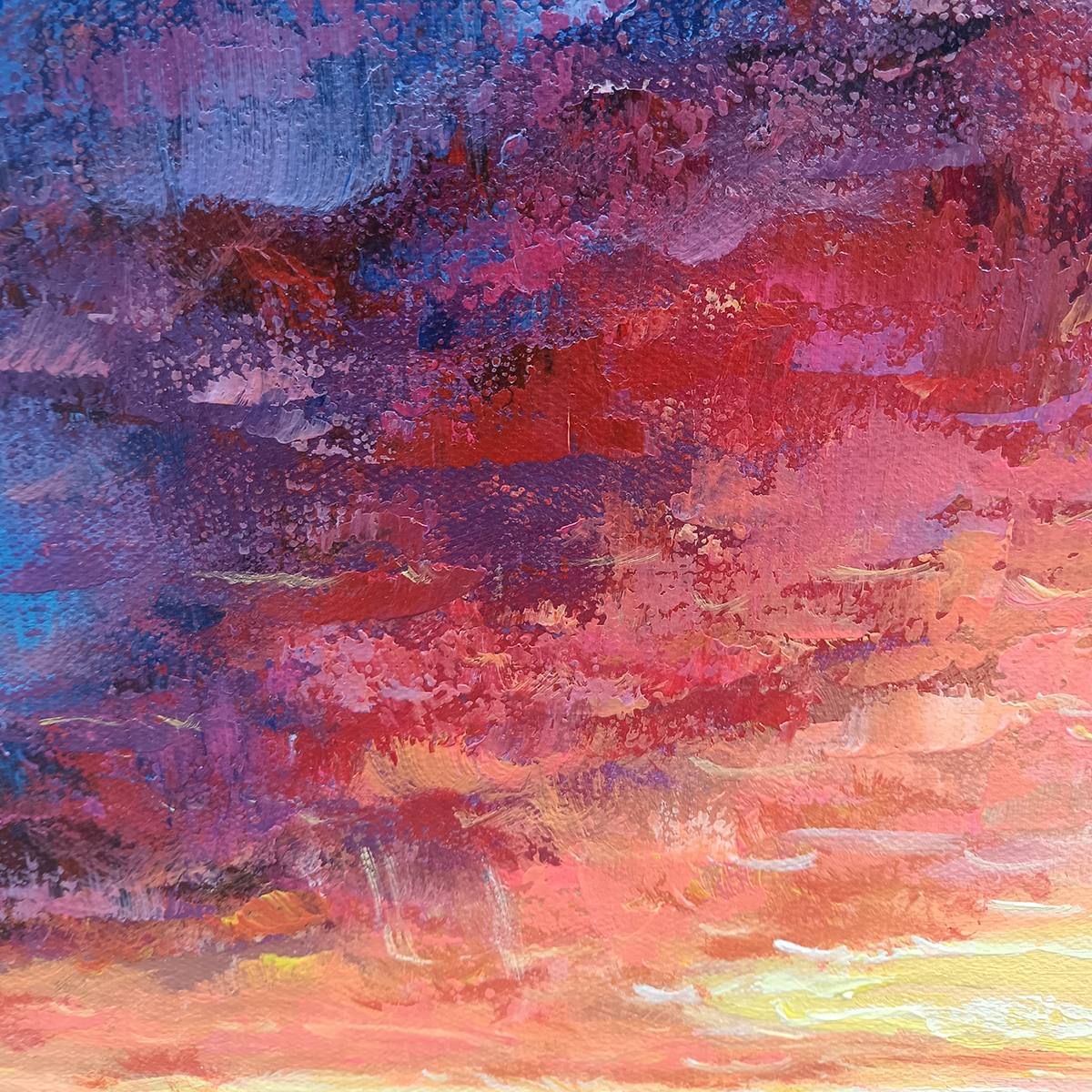 Ready to Ship | GOLDEN HOUR | 28''x28'' | 70x70cm | Wood Frame - Image 4