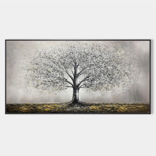 GOLDEN ROOTS: Tree Painting with Textured Gold Ground