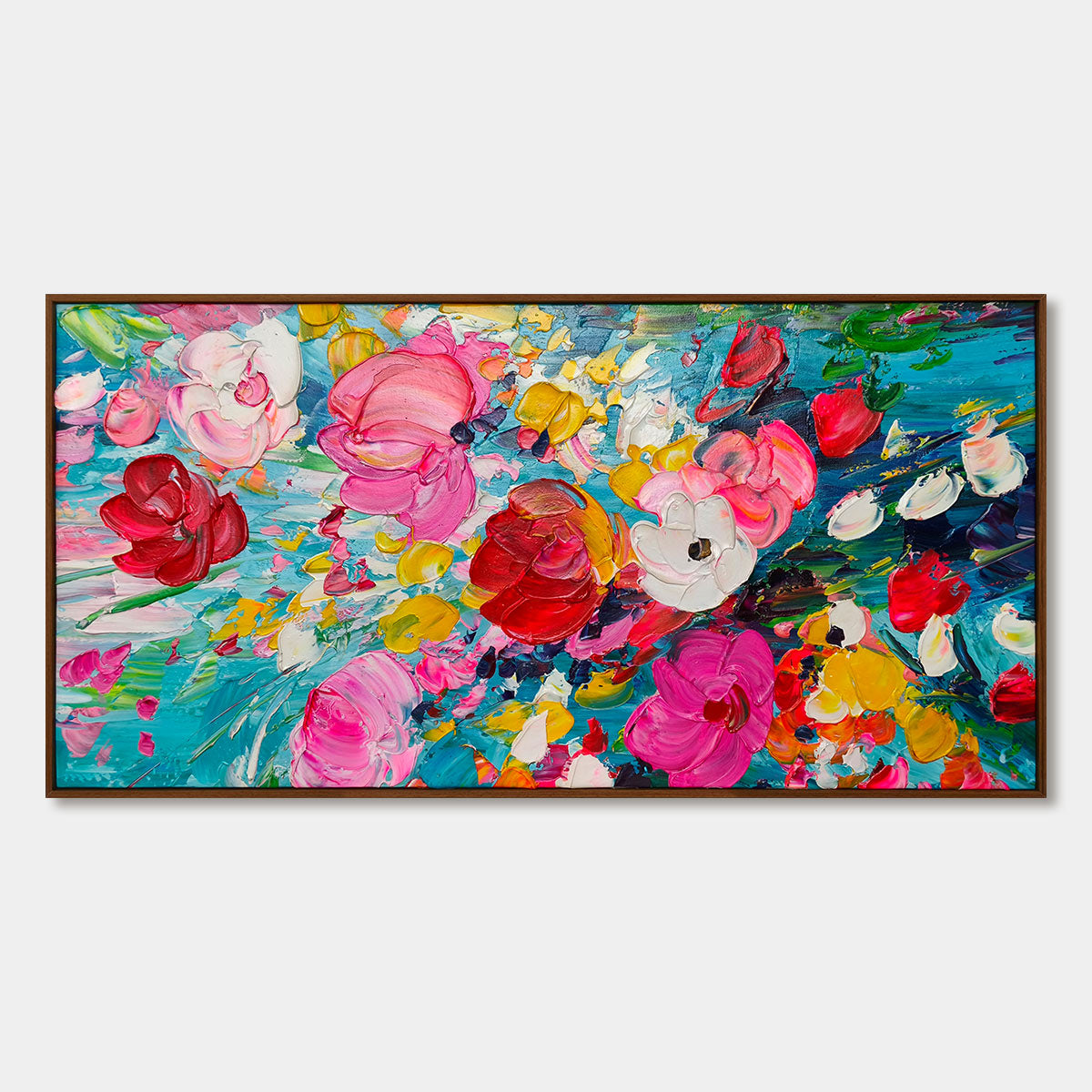 Ready to Ship | RED GARDEN | 20''x40'' | 50x100cm | Wood Frame - Image 3