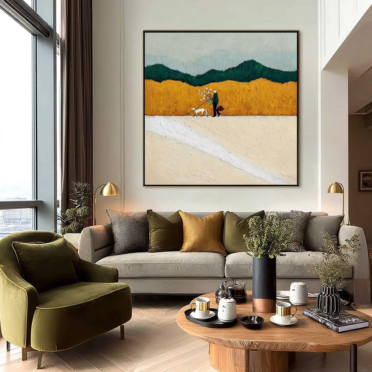 HOMEWARD BOUND: Textured Figurative Landscape Wall Art - Image 6