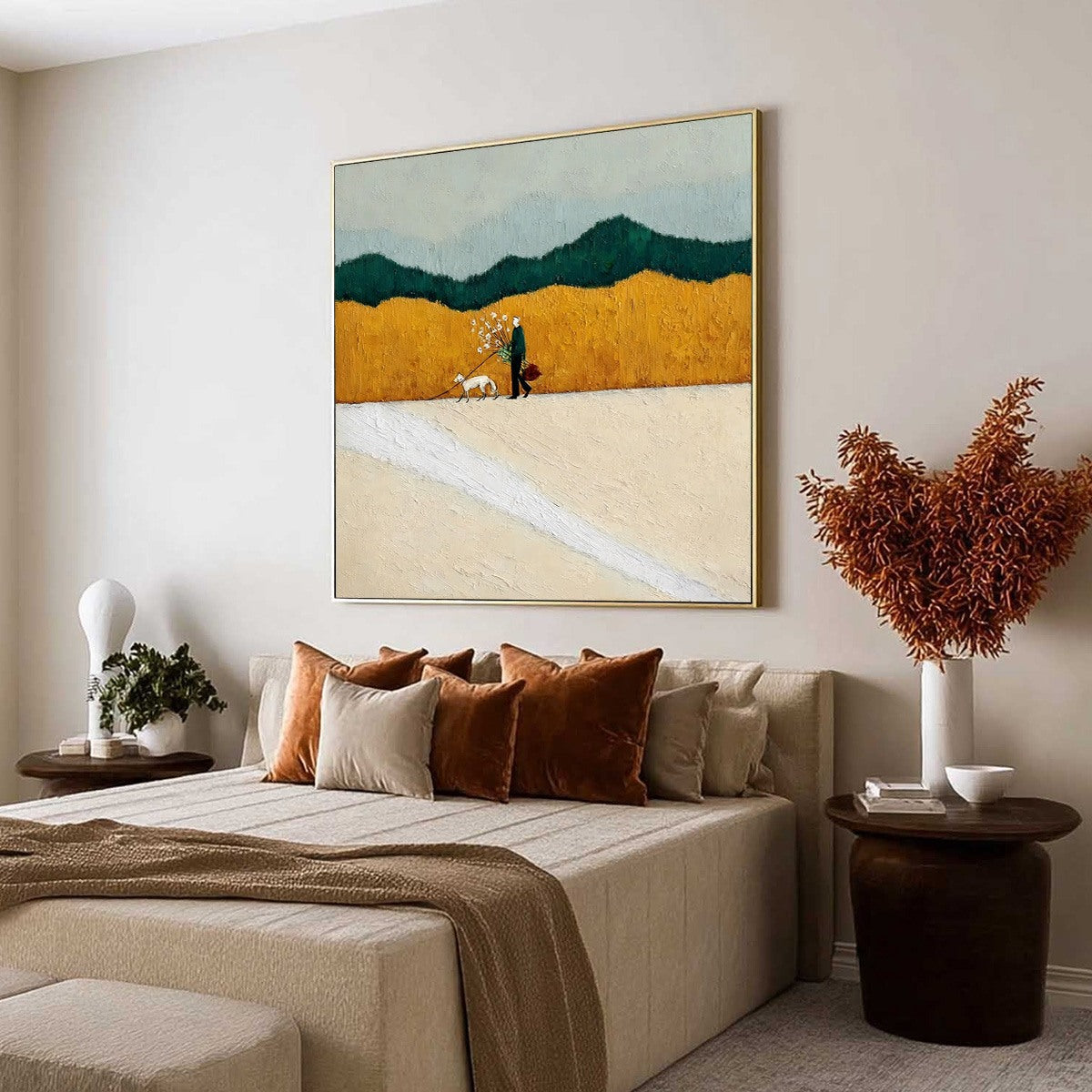 HOMEWARD BOUND: Textured Figurative Landscape Wall Art - Image 7