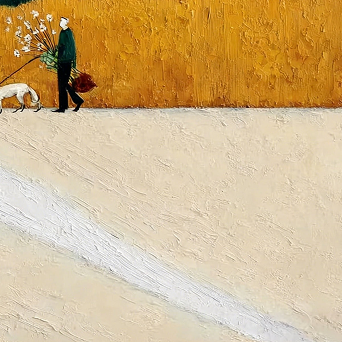 HOMEWARD BOUND: Textured Figurative Landscape Wall Art - Image 3
