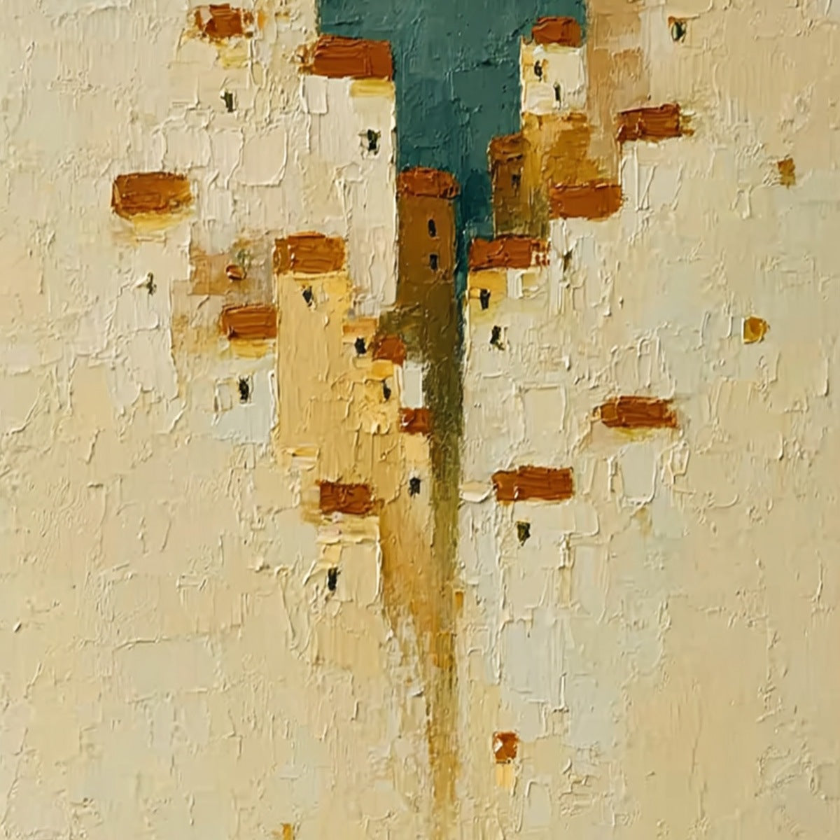 HOMEWARD BOUND: Textured Figurative Painting of Man and Dog - Image 5