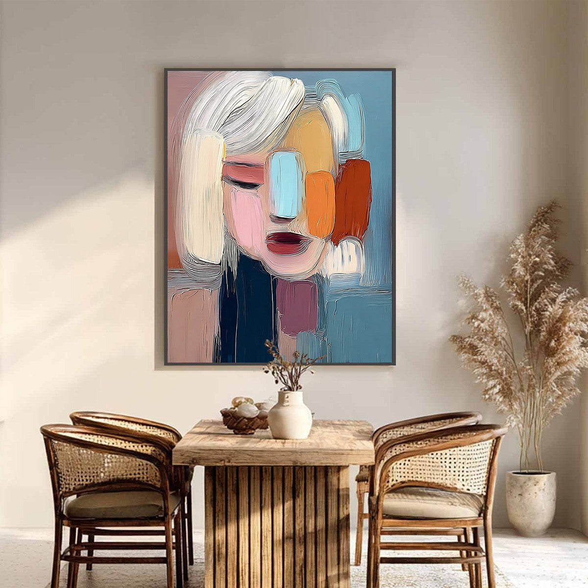 INNER GAZE: Colorful Abstract Figurative Portrait Painting - Image 6
