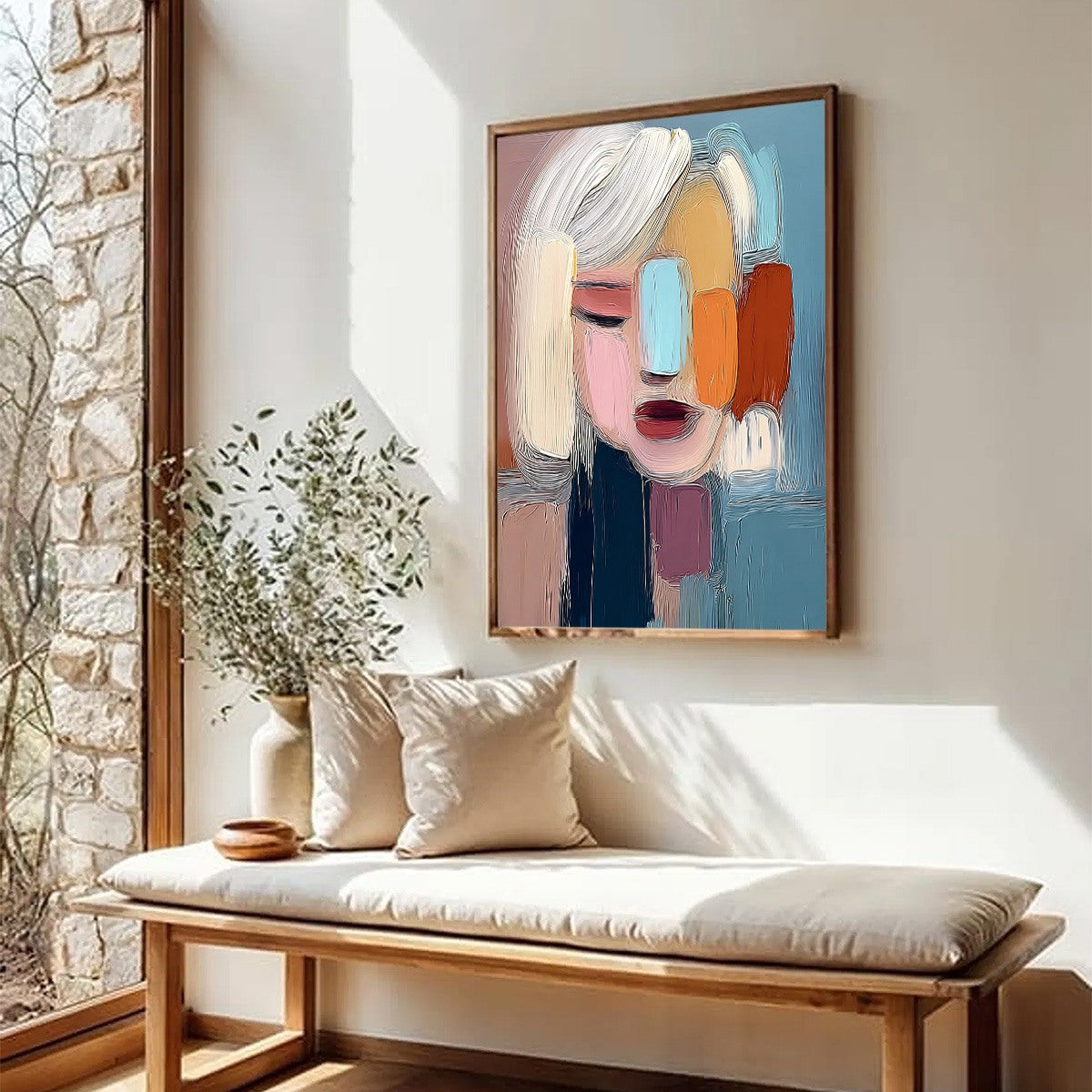 INNER GAZE: Colorful Abstract Figurative Portrait Painting - Image 8