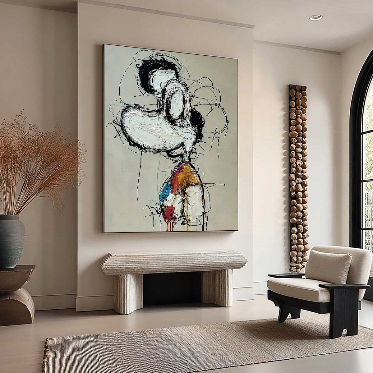 INNER MONOLOGUE: Expressive Abstract Figurative Impasto Wall Art - Image 8