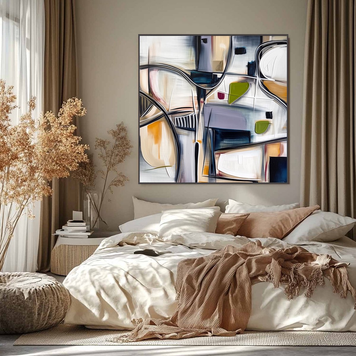 INTERSECTION: Dynamic Modern Abstract Textured Wall Art - Image 6