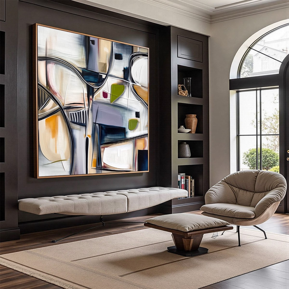INTERSECTION: Dynamic Modern Abstract Textured Wall Art - Image 7