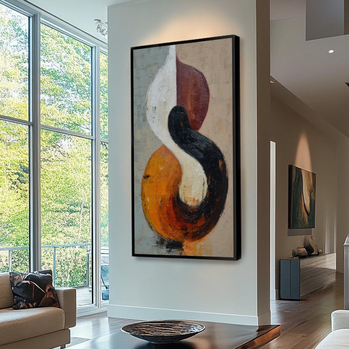 INTERTWINE: Textured Wabi Sabi Abstract Painting for Modern Decor - Image 7