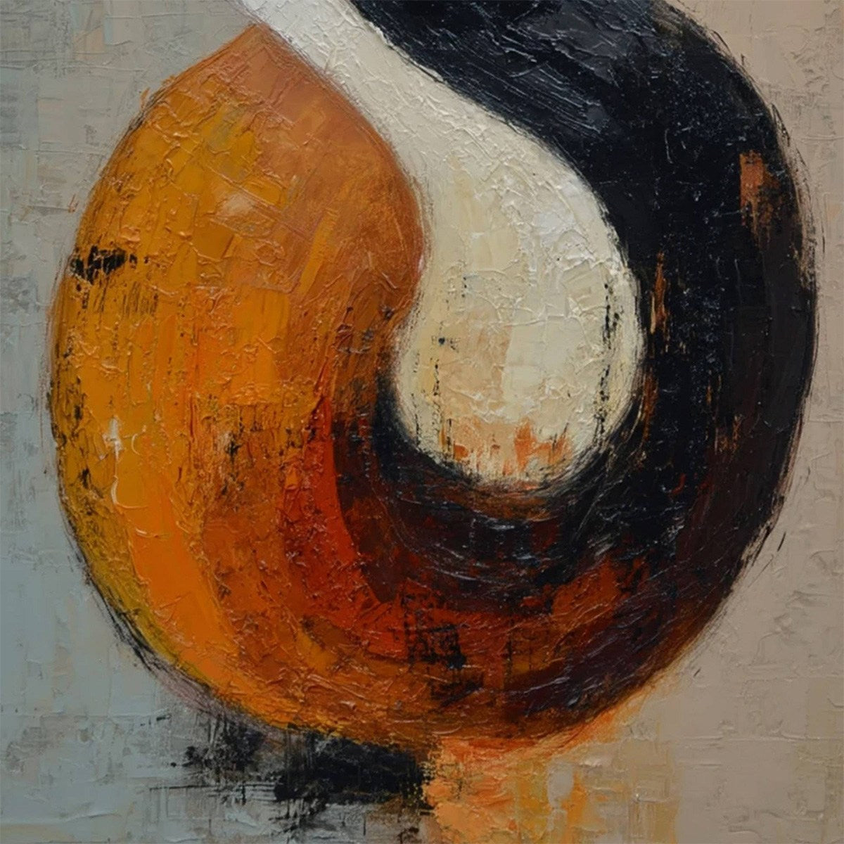 INTERTWINE: Textured Wabi Sabi Abstract Painting for Modern Decor - Image 5