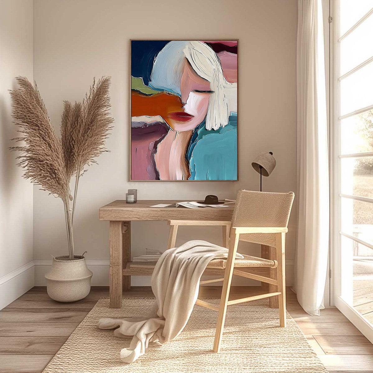 INWARD: Abstract Figurative Portrait Painting with Thick Texture - Image 6