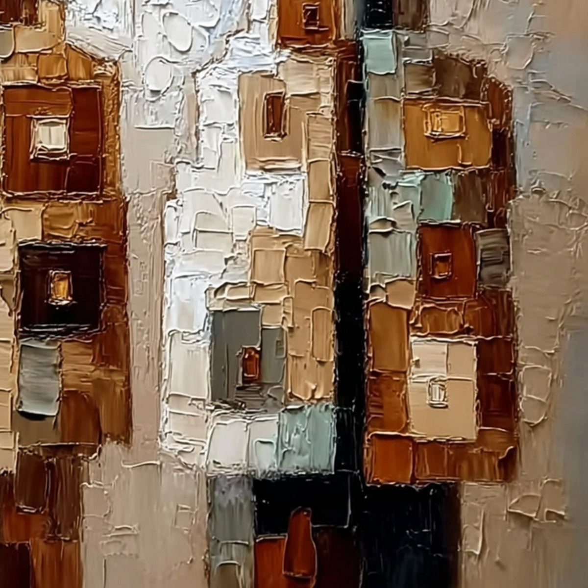 KINDRED: Abstract Figurative Impasto Palette Knife Painting - Image 3