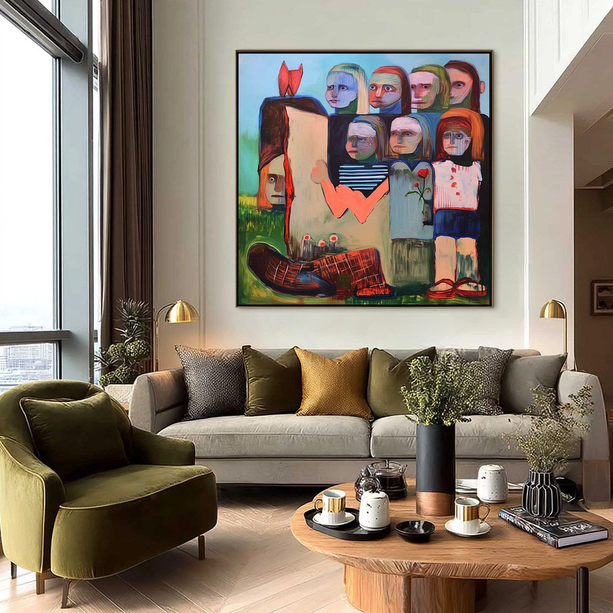 KINDRED SPIRITS: Expressive Figurative Group Portrait Oil Painting - Image 6