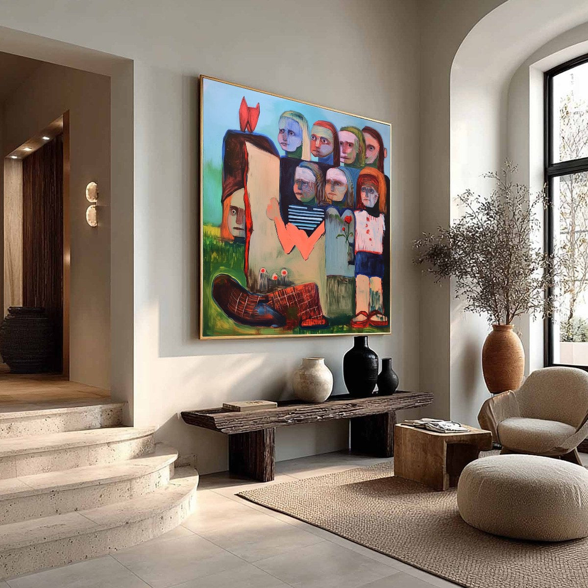 KINDRED SPIRITS: Expressive Figurative Group Portrait Oil Painting - Image 8