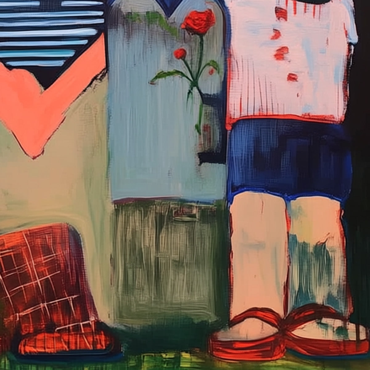 KINDRED SPIRITS: Expressive Figurative Group Portrait Oil Painting - Image 3