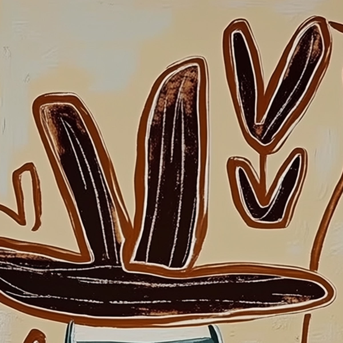 KINDRED SPIRITS: Modern Abstract Figurative Painting of Two Companions - Image 3