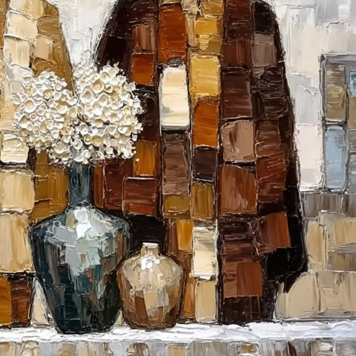 KINDRED SPIRITS: Textured Abstract Figurative Impasto Painting - Image 5