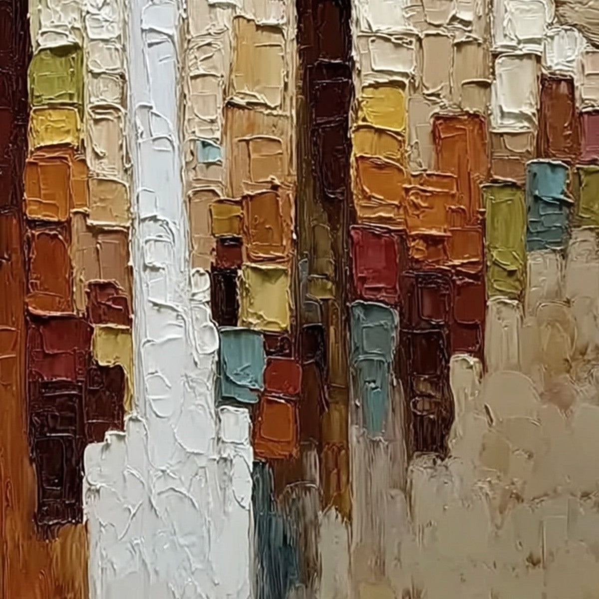 KINDRED SPIRITS: Textured Abstract Figurative Impasto Painting - Image 3