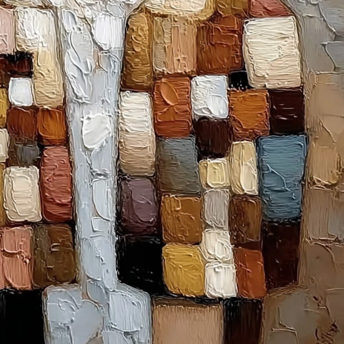 KINDRED SPIRITS: Textured Impasto Figurative Portrait Oil Painting - Image 5