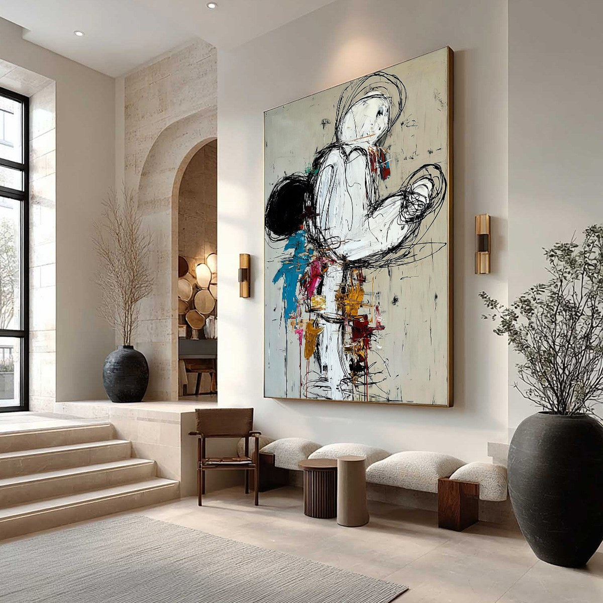 KINETIC FORM: Expressive Abstract Figurative Wall Art - Image 7