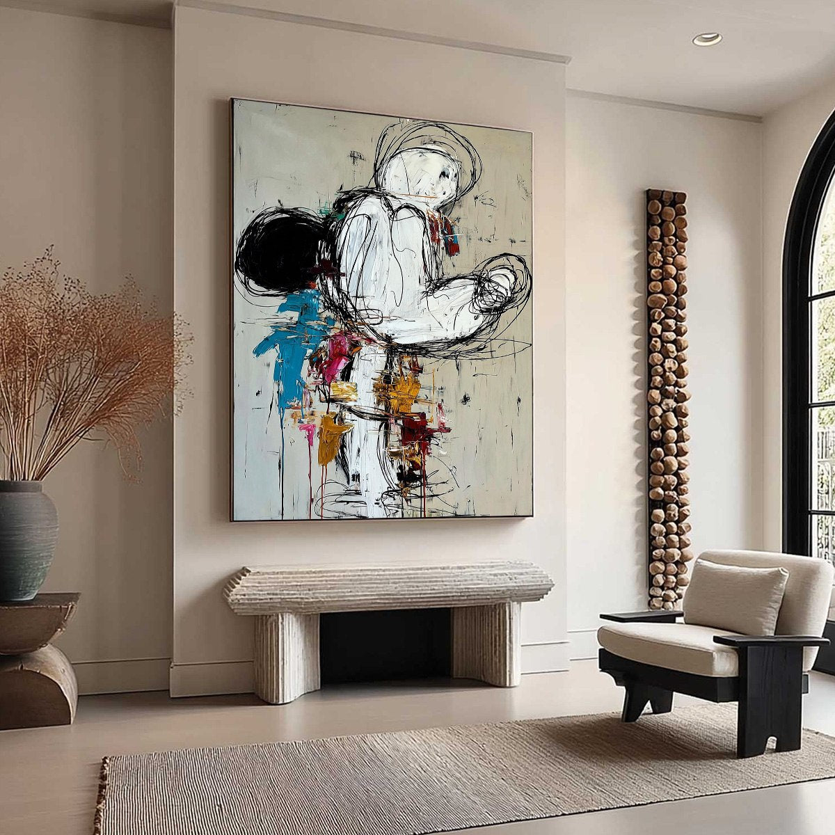 KINETIC FORM: Expressive Abstract Figurative Wall Art - Image 8