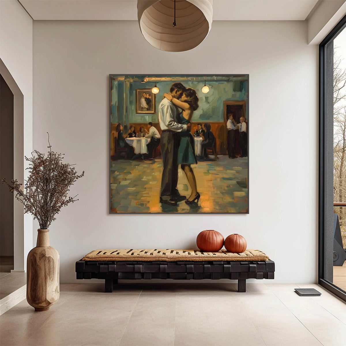 LAST DANCE: Romantic Figurative Oil Painting of Couple Dancing - Image 6