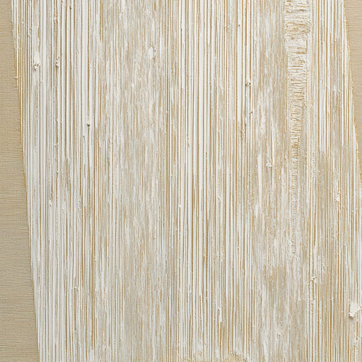 LINEAR CALM: Textured Minimalist Abstract Painting in Beige - Image 3