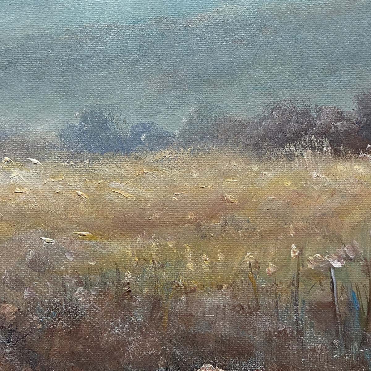 MEADOW VALLEY PANORAMIC: Landscape Painting, Panoramic Wall Art - Image 6