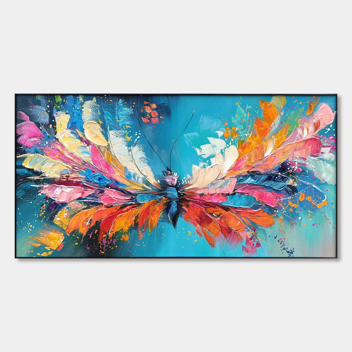Ready to Ship | Metamorphosis | 28''x56'' | 70x140cm | Gold Frame - Image 3