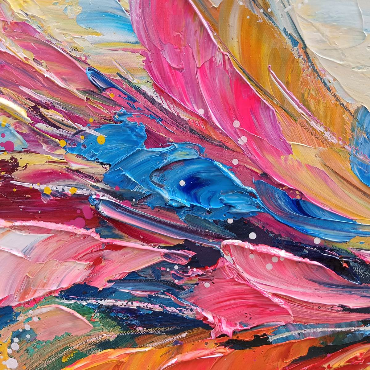 Ready to Ship | Metamorphosis | 28''x56'' | 70x140cm | Gold Frame - Image 2