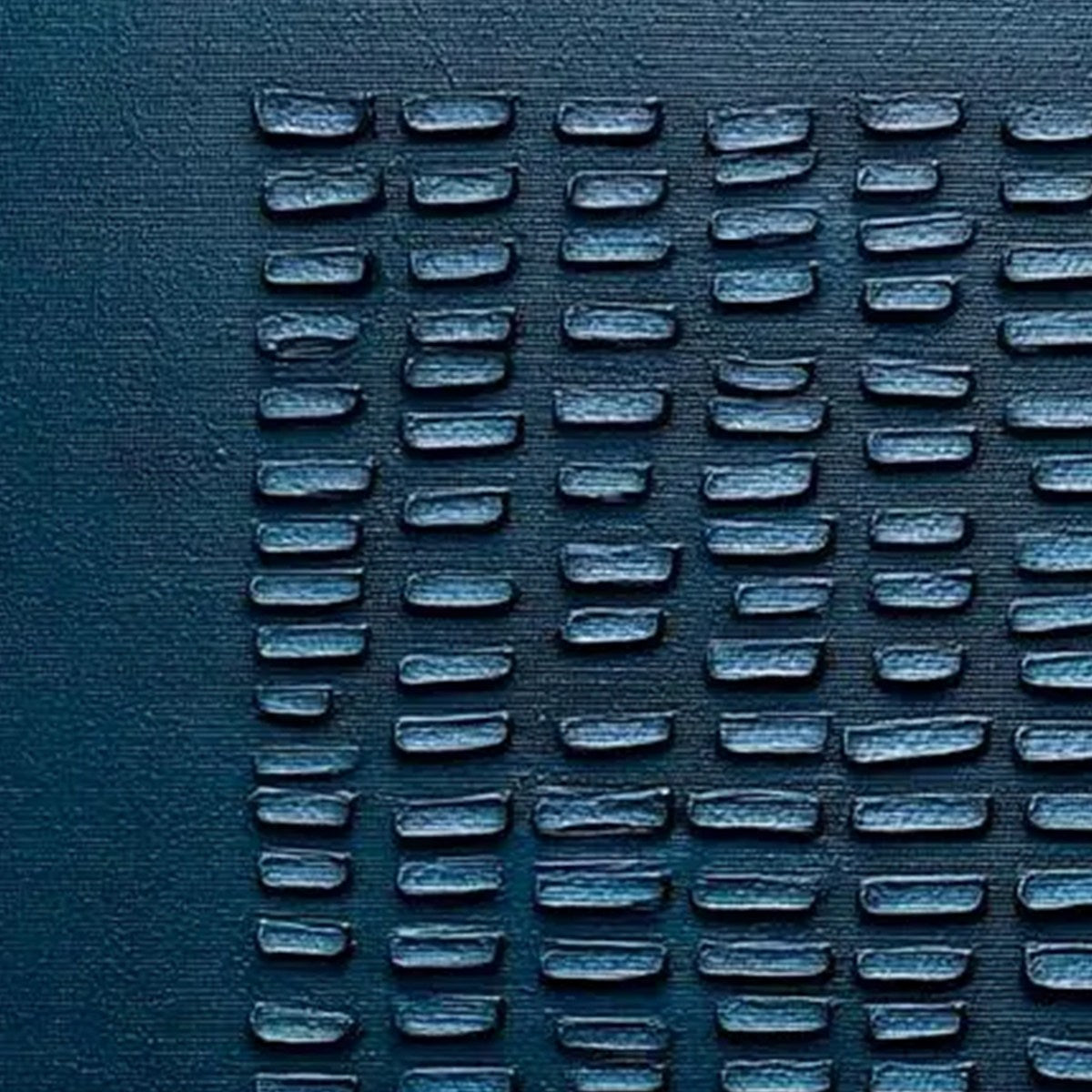 MIDNIGHT CODE: Textured Minimalist Geometric Abstract Oil Painting - Image 6