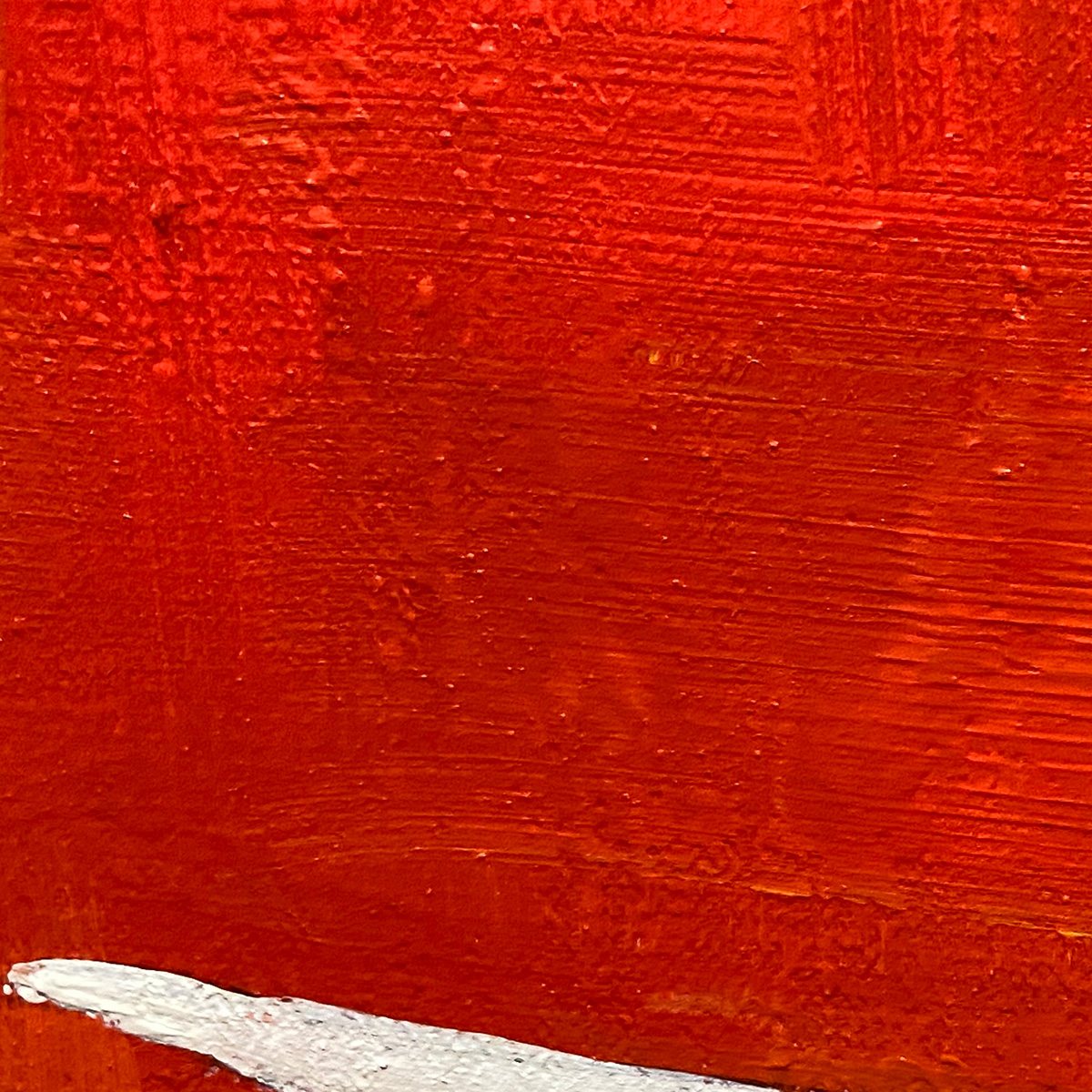 MINIMALIST CAT ON RED PANORAMIC: Cat Painting, Panoramic Wall Art, Minimalist Decor - Image 5