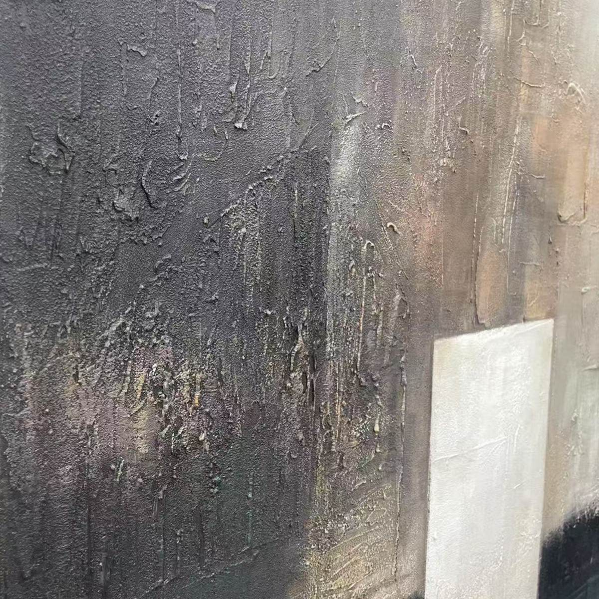 MINIMALIST DOORWAY: Textured Abstract Painting, Vertical Wall Art - Image 5