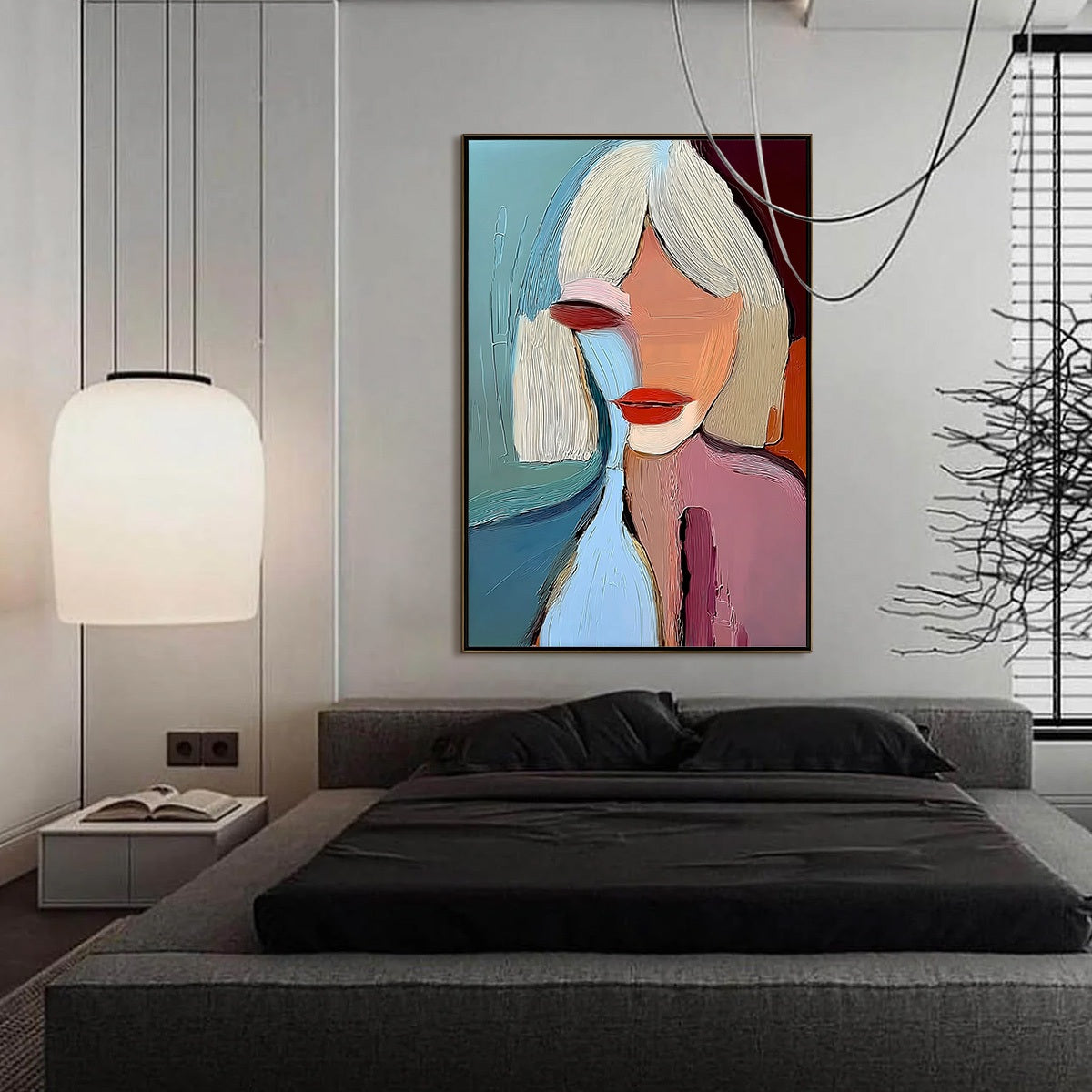 MOMENT IN COLOR: Abstract Textured Portrait Painting of a Woman - Image 6