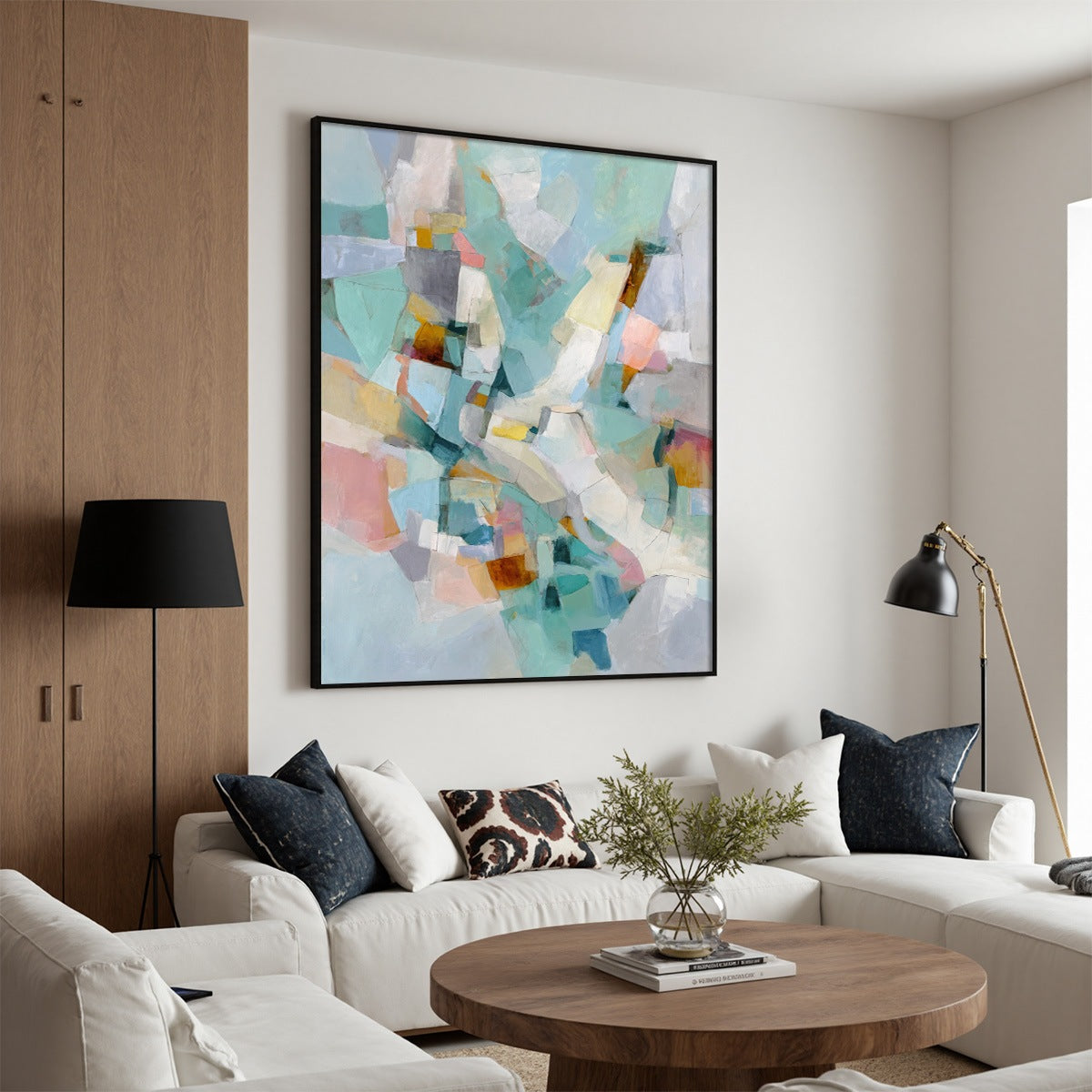 MOSAIC DREAM: Colorful Modern Abstract Geometric Painting - Image 8