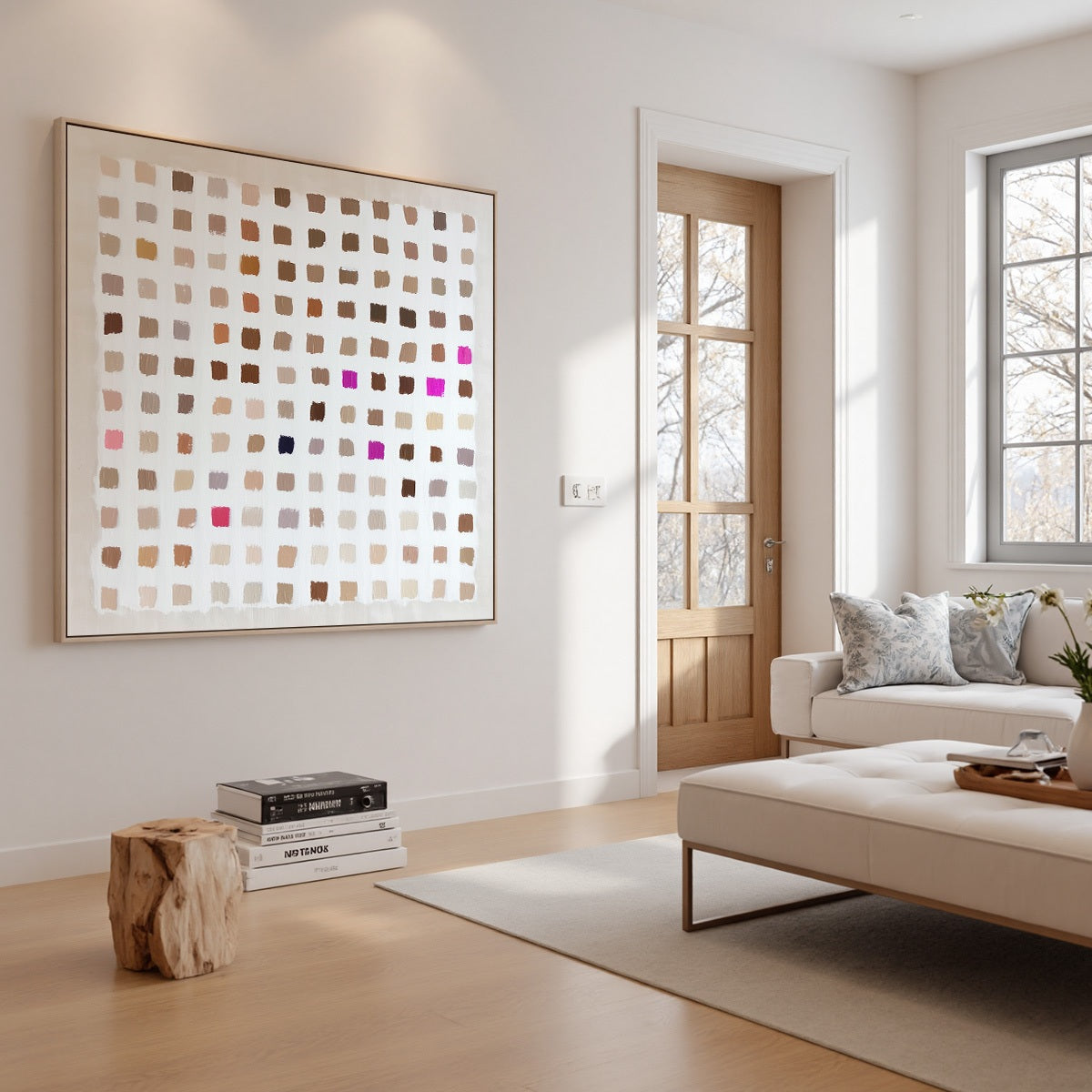 NUANCE: Minimalist Abstract Color Block Oil Painting - Image 3