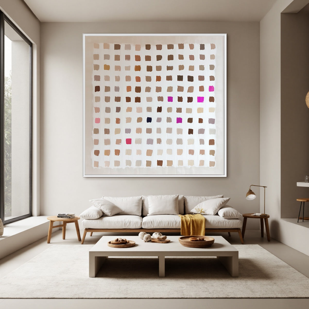 NUANCE: Minimalist Abstract Color Block Oil Painting - Image 2