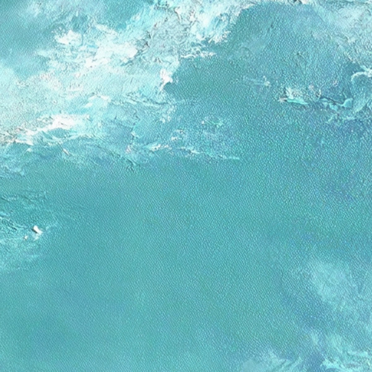 OCEAN DIVE: Textured Minimalist Seascape Oil Painting - Image 7