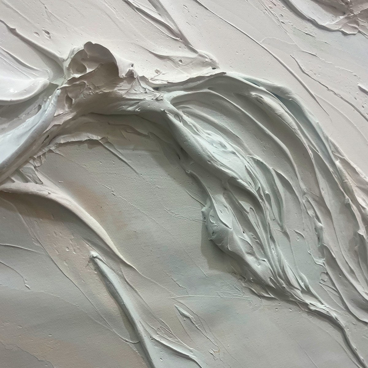 OCEAN ECHOES: Textured Abstract Oil Painting - Image 6