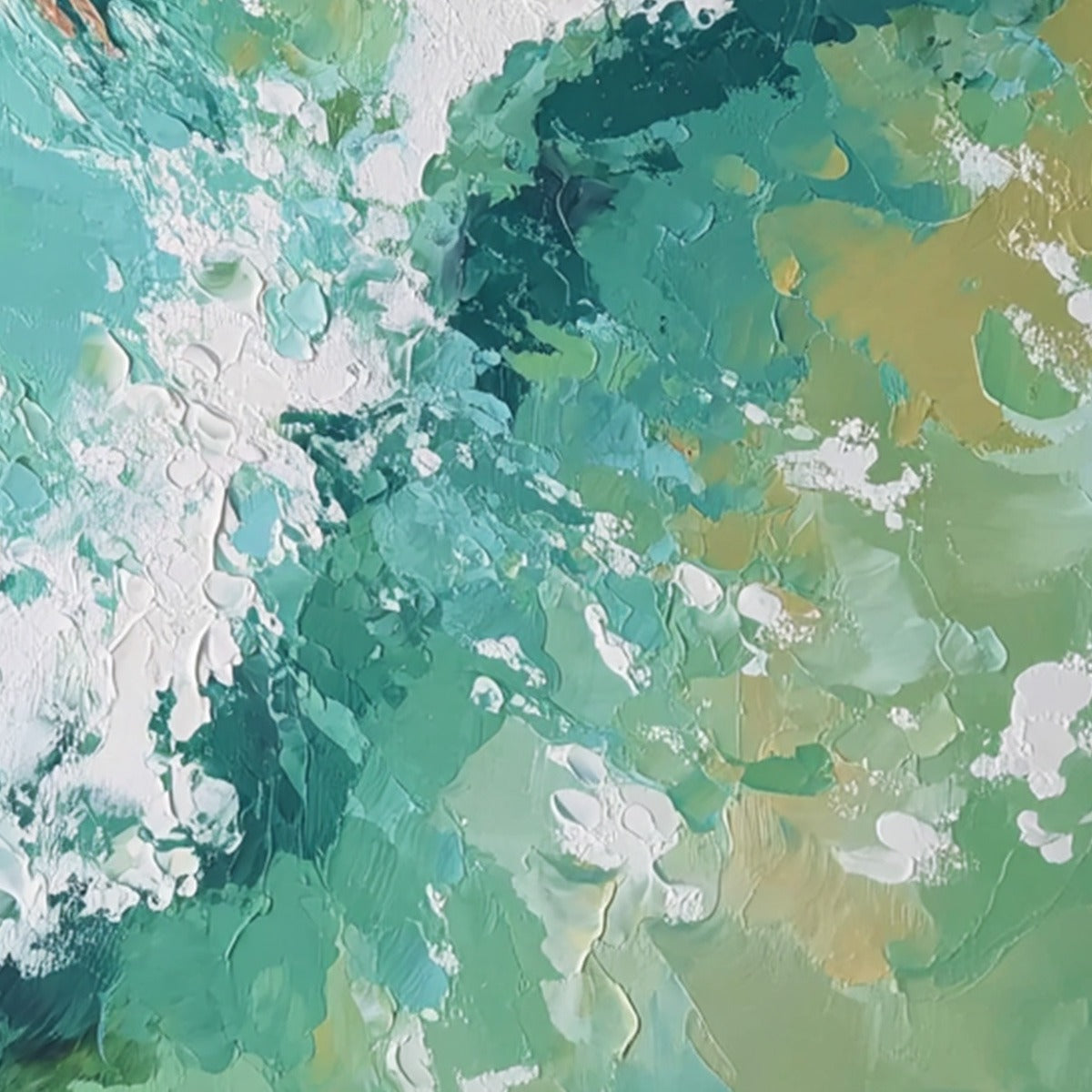 OCEAN'S EMBRACE Textured Impressionist Seascape Oil Painting - Image 3