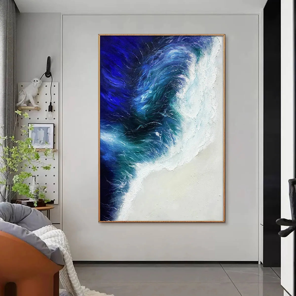 OCEAN'S EMBRACE: Ocean Waves Seascape Oil Painting - Image 5