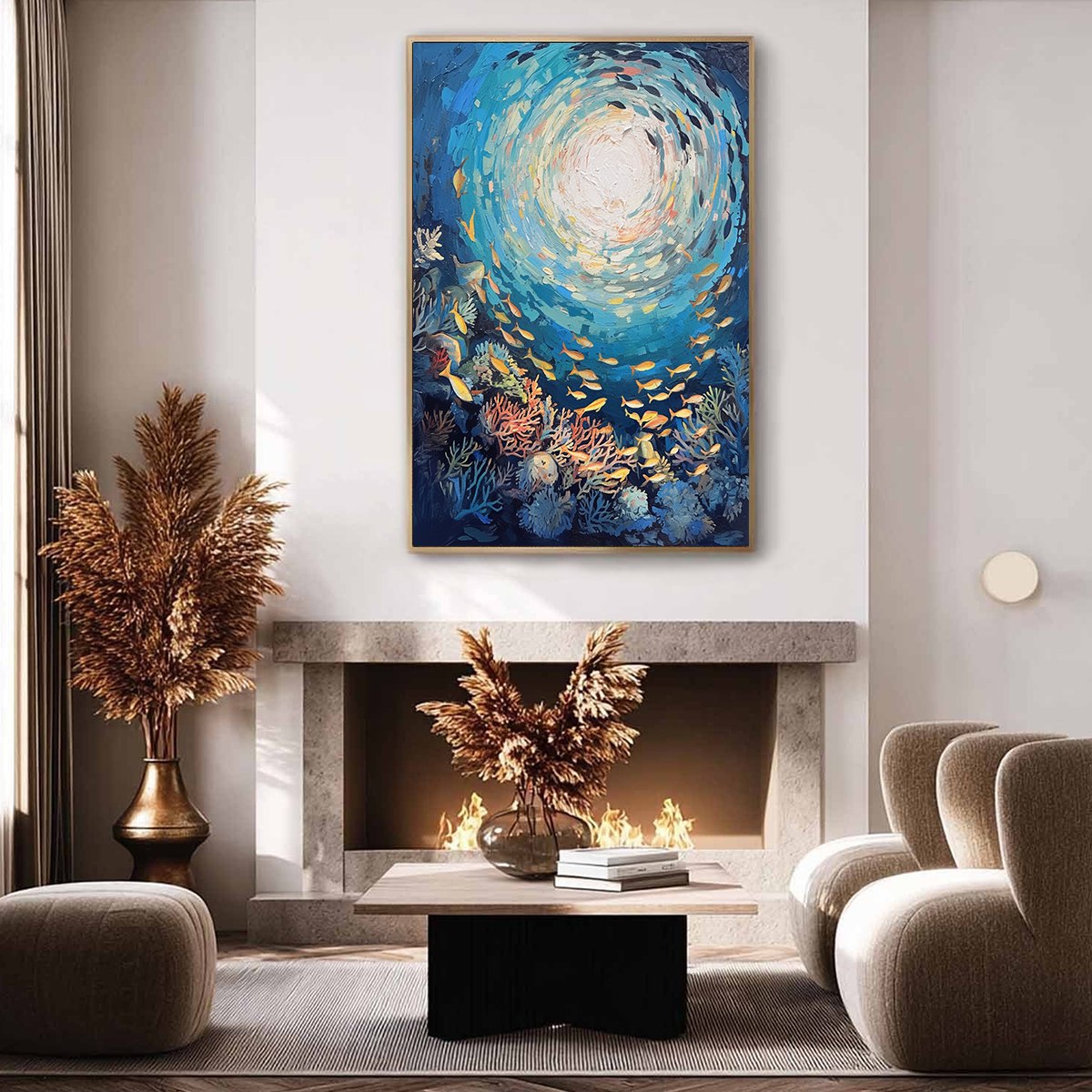 OCEAN’S GRACE: Textured Impasto Seascape Painting - Image 7