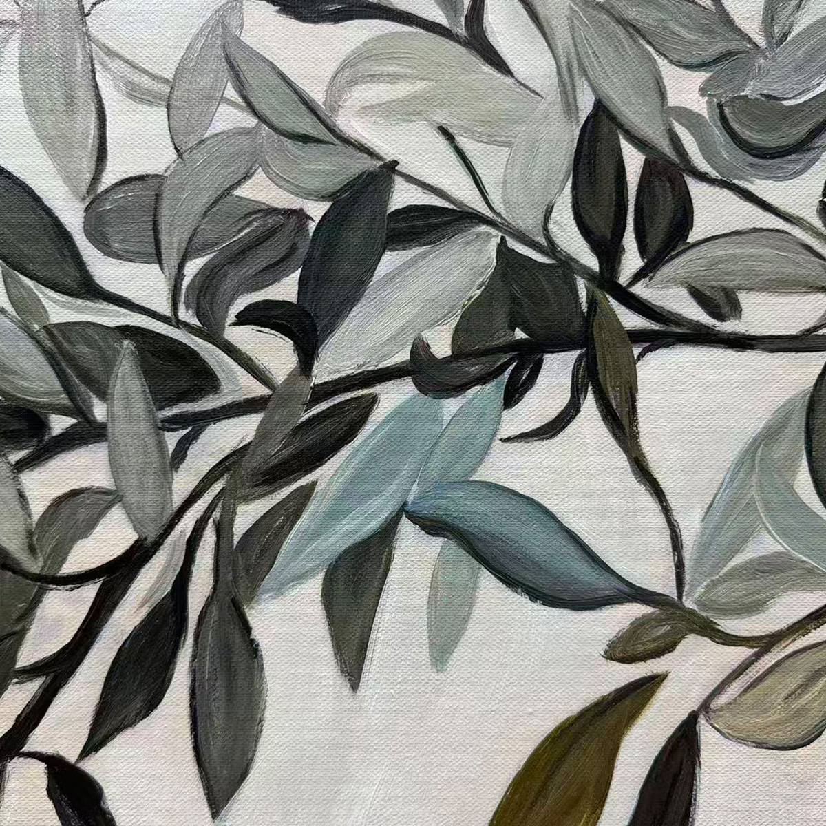 OLIVE BRANCH PANORAMIC: Botanical Painting, Panoramic Wall Art - Image 3